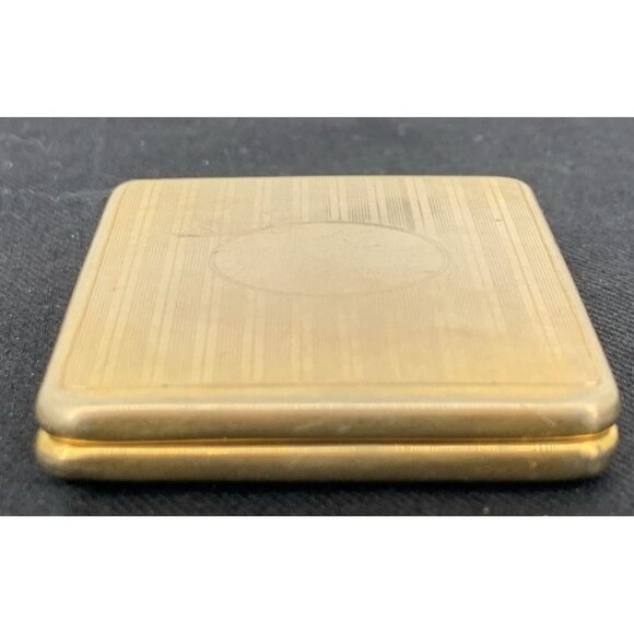 Antique Calling Card Case Gold Tone Hallmarked 2.5 x 1.75" - Picture 4 of 8